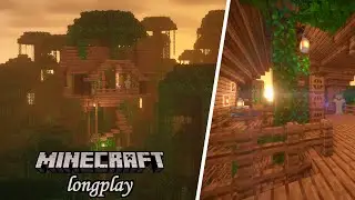 Minecraft Longplay - Relaxing Gameplay, Building a Jungle Tree House (No Commentary) [1.18]