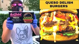 Tasty Queso BURGERS! - Eat Meat District - A quick delicious meal!