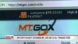 Bitcoin's biggest exchange Mt. Gox halts all transactions