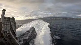 Navegando Barco vistas del mar 4K