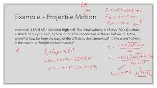 SPH4U - 1.4 Projectile Motion