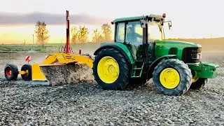 JOHN DEERE 6420SE + ERMAK LAZER 4 METRE