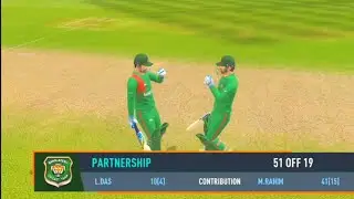 Liton Das|| & Mushfiqur Rahim|| fastest partnership|| in Real Cricket 24||