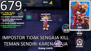 IMPOSTOR KILL TEMAN SENDIRI KARENA RAJA - Super Sus | Role : Raja (Indonesian gameplay) #679