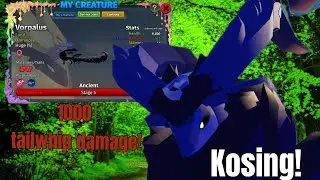 VORPALUS tailwhip damage is deadly! |stage 5| creatures of sonaria