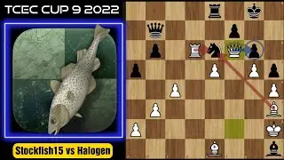 Stockfish15 Crushed Halogen's Accelerated Dragon | Stockfish15 vs Halogen  | TCEC Cup 9 2022