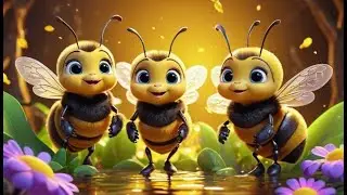 Three Baby Bees Find the Flowers + More Nursery Rhymes & Kids Songs
