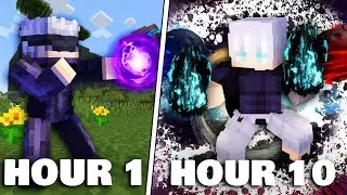 Я стал Годзё на 24 часа в Minecraft Jujutsu Kaisen