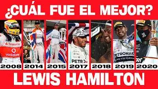 LOS 7 TITULOS MUNDIALES de LEWIS HAMILTON: del PEOR al MEJOR