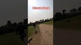 Run out drama 😲 #runoutdrama #fieldingfail #cricket #shorts #goprowicketkeeper #viratkohli