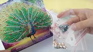 DP - Avis & R&eacute;alisation - D&eacute;coration Paon &agrave; poser - Diamond Painting - UrBestDeals
