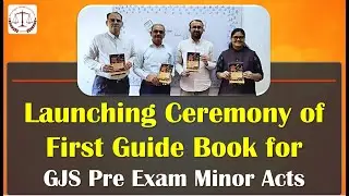 Launcing Ceremony of Our First Guide Book For GJS Pre Minor Act, Warm Words By Shri Madhav Singh Ji