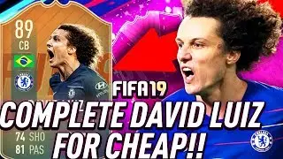FLASHBACK FUTTIES DAVID LUIZ 89 SBC CHEAPEST SOLUTION! | SQUAD BUILDING CHALLENGE | FIFA 19