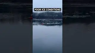 Bad Ice Conditions this week with tons of water on the ice. Stay safe out there!