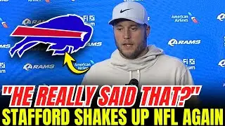 MATTHEW STAFFORD Reaction To THE BILLS Leaves Everyone Totally STUNNED! | Buffalo Bills News Today