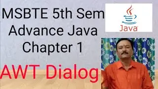 #Msbte i scheme 5th sem AJP CHAPTER 1 AWT  Dialog class