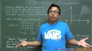QUE ES LA PROGRAMACION LINEAL
