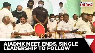 High Drama In AIADMK Meet, OPS Walks Out, Majority Of Party Council Pushes For Single Leadership