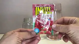 INVITE Растворимый напиток Клубника (пакетик 9 гр) Инвайт. Альтернатива Zuko Зуко Yupi Юпи