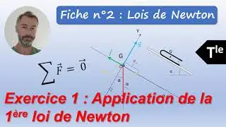 Terminale. Fiche n° 2 : Lois de Newton : Exercice d'application 1