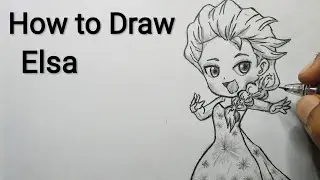 How To Draw Elsa | Step By Step | Disney Frozen 2