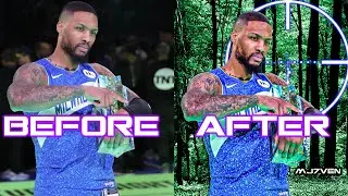 [EASY} Photo Manipulation : Damian Lillard 3 point Champion  Sports Editing Tutorial
