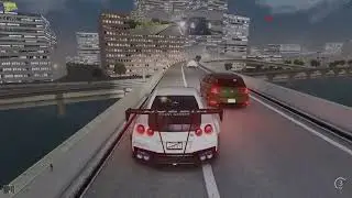 WHEELIEING Through REALISTIC Highway TRAFFIC Through SRP ONLINE Server!!