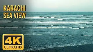 Karachi Sea View Drone Shot 5 - Aerial Stock Footage HD 2.7k 4k | Visual Sharks