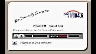 Interview in Planet FM's Samutsari Filipino Radio Show NZ (in Tagalog and English)
