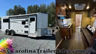 🦄Unicorn Alert!🚨 2017 Lakota | Full Living Quarter | 2 Horse Bumper Pull Trailer! 8 Wide 🤩