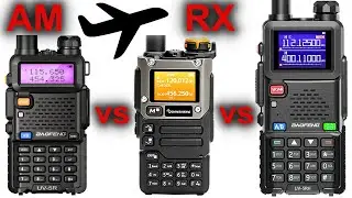 BAOFENG UV-5RH против QUANSHENG UV-K5 против BAOFENG UV-5R AIRBAND