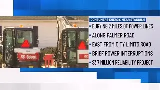 Consumers burying 2 miles of power lines in Standish