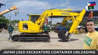 Japan Used Excavators Container Unloading | Japan Surplus Philippines