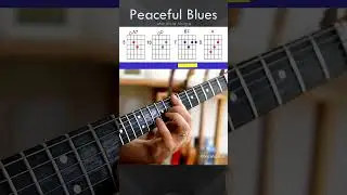 Guitar Lesson Peaceful Blues #guitar #guitarcover #gitar #guitarist