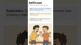 Learn 'Bellicose' English Vocabulary Shorts