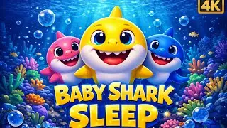 Baby Shark Sleep Song 🦈✨ | Calming Bedtime Music for Kids
