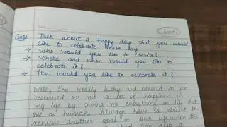Latest Cue Card : Talk about a happy day that you would like to celebrate.