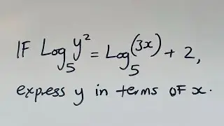 How to express logarithm of a number in terms of a variable