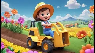 As retroescavadeiras de brinquedo fazem escavadeira | Canção Infantil Portuguesa | Kids Songs
