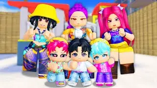 HOMELESS TRIPLETS Get ADOPTED by RICH HUNTRIX GIRLS (Kpop Demon Hunters)