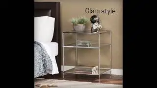 Southern Enterprises Knox Chrome Side Table - The Classy Home