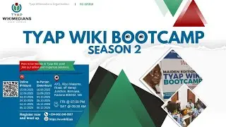 Tyap Wiki Bootcamp Season 2 - Lesson 1 Online