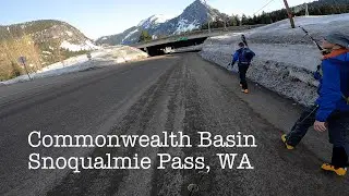 Ski tour in Commonwealth Basin at Snoqualmie Pass WA