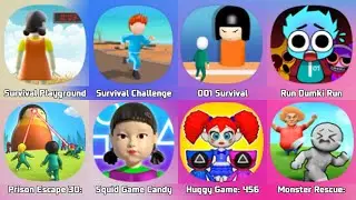 Survival Playground, Survival Challenge 3D, 001 Survival Challenge, Prison Escape 3D, Squid Game 3D