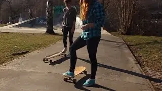 Girls Short Longboard Dancing Edit from Prague - Branik
