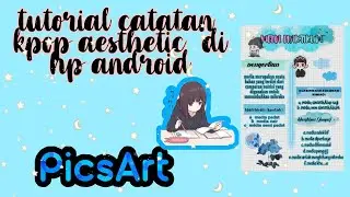 cara membuat catatan  aesthetic di android 🌈 |kpop digital note ♪☁︎
