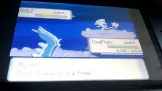 Azelf catching part 2. I caught it after the video. The memory ran out so yea.