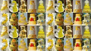 ✨yellow colour cake design/cake decorating ideas/cake for birthday/creative birthday cake ideas#cake