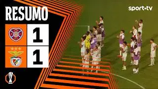 Resumo: Hearts 1-1 Benfica - UEFA Europa League 2026/27 | sport tv
