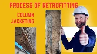 How They Strengthen Concrete Columns In India कमजोर कॉलम को मजबूत करने की प्रक्रिया #ColumnJacketing